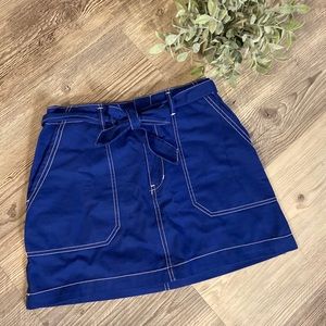 blue skirt